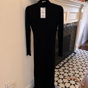 Black Turtleneck Zara Dress